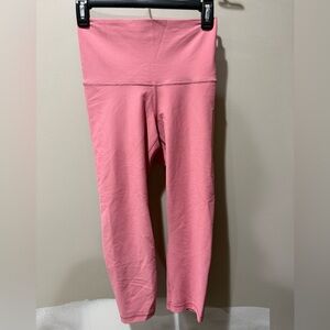 Old Navy Legging Womens Small Pink High Waisted Capri Leggings Yoga Gym